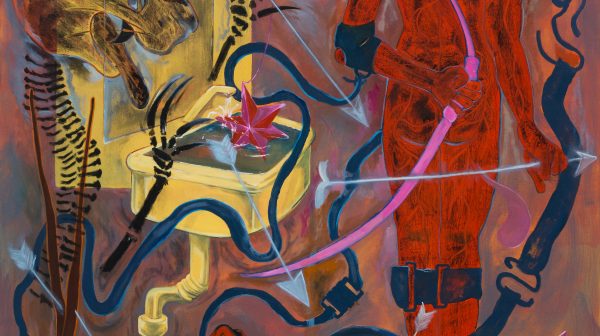 Tiger Poet (gazing the vesseles from mirror)