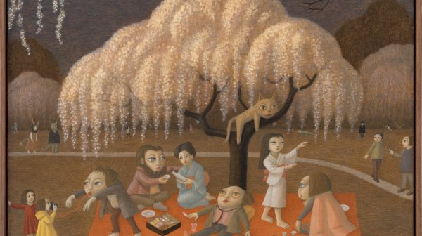 Cherry Blossoms at Night