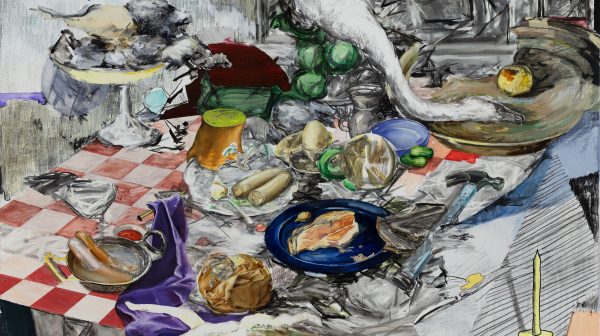 Stilleven zonder zwarte pensen - Still life without black pudding